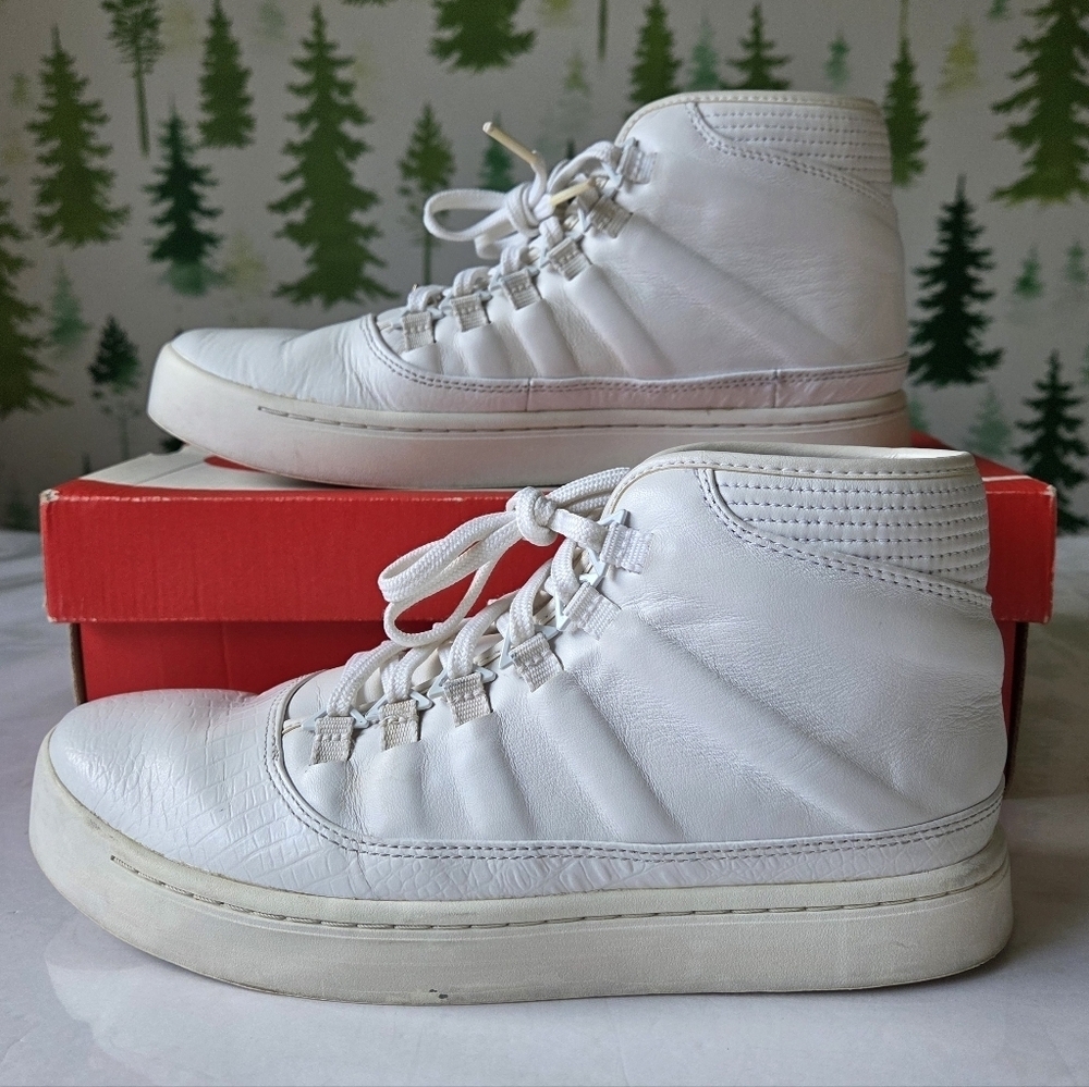 White Nike Air Jordan High-Top Westbrook Sneakers